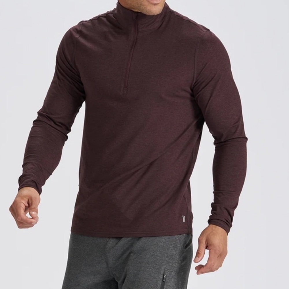 Vuori Ease Performance Half Zip Pullover Long Sle… - image 1
